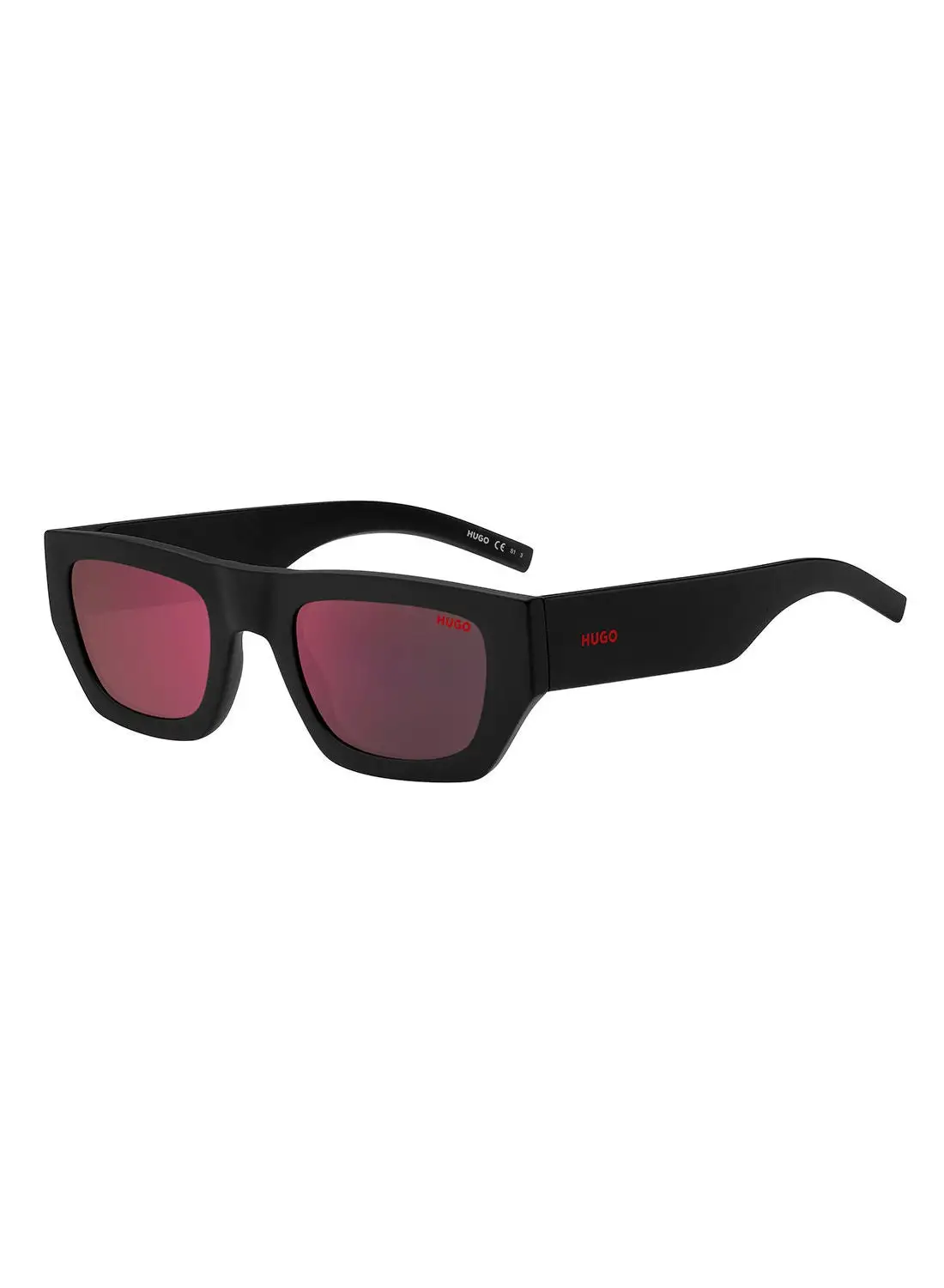 هوغو نظارة شمسية للرجال للحماية من الأشعة فوق البنفسجية - Hg 1252/S Black 51 - مقاس العدسة: 51 ملم