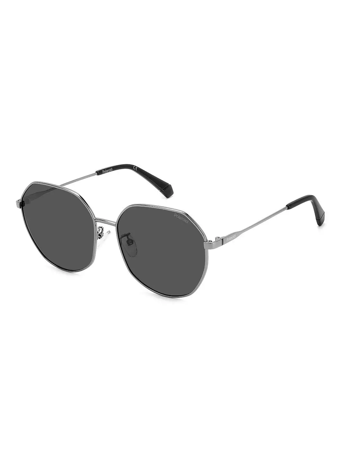 بولارويد نظارة شمسية مثمنة للحماية من الأشعة فوق البنفسجية للنساء - Pld 4140/G/S/X رمادي 59 - مقاس العدسة: 59 ملم