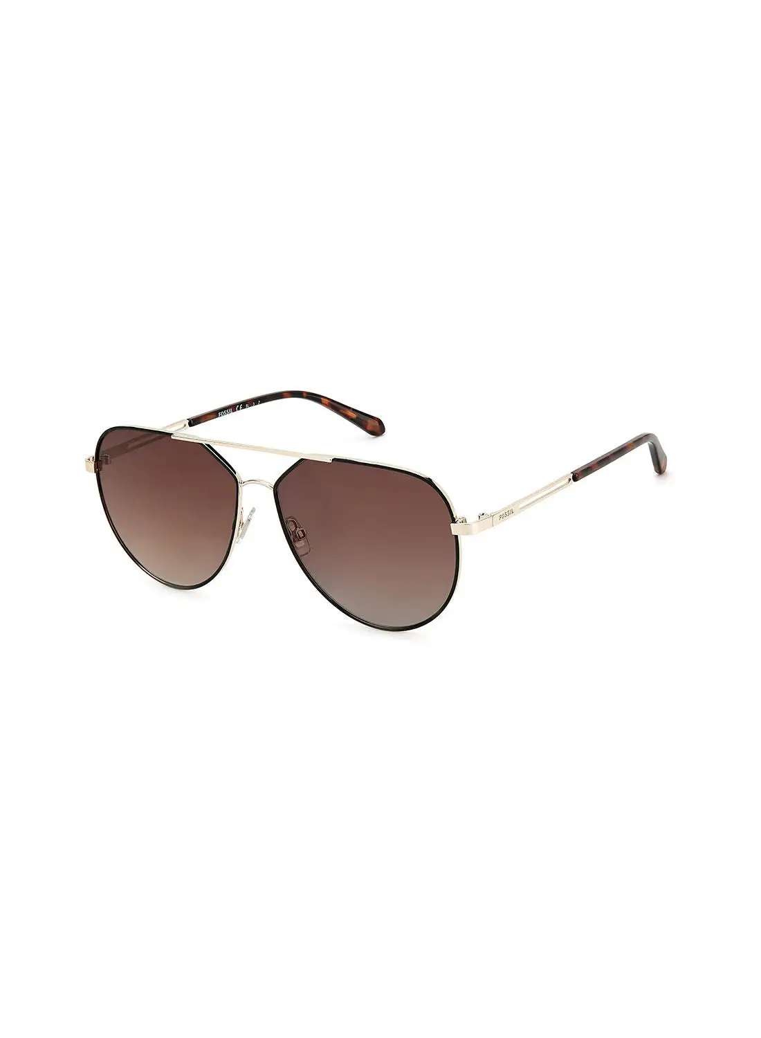 FOSSIL Women's UV Protection Pilot Sunglasses - Fos 3134/G/S Mtt Black 57 - Lens Size: 57 Mm