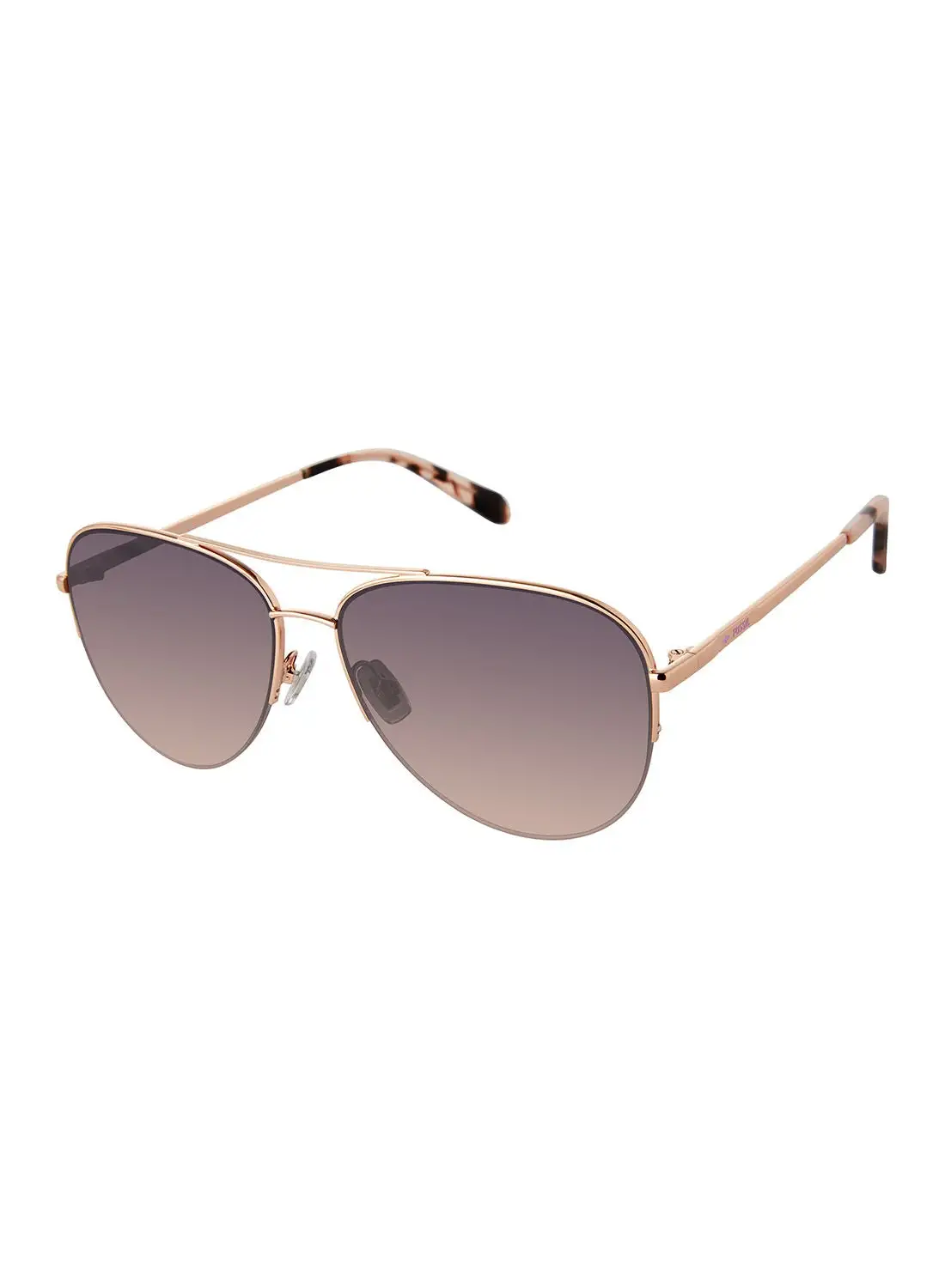 FOSSIL Women's UV Protection Pilot Sunglasses - Fos 3137/G/S Red Gold 58 - Lens Size: 58 Mm