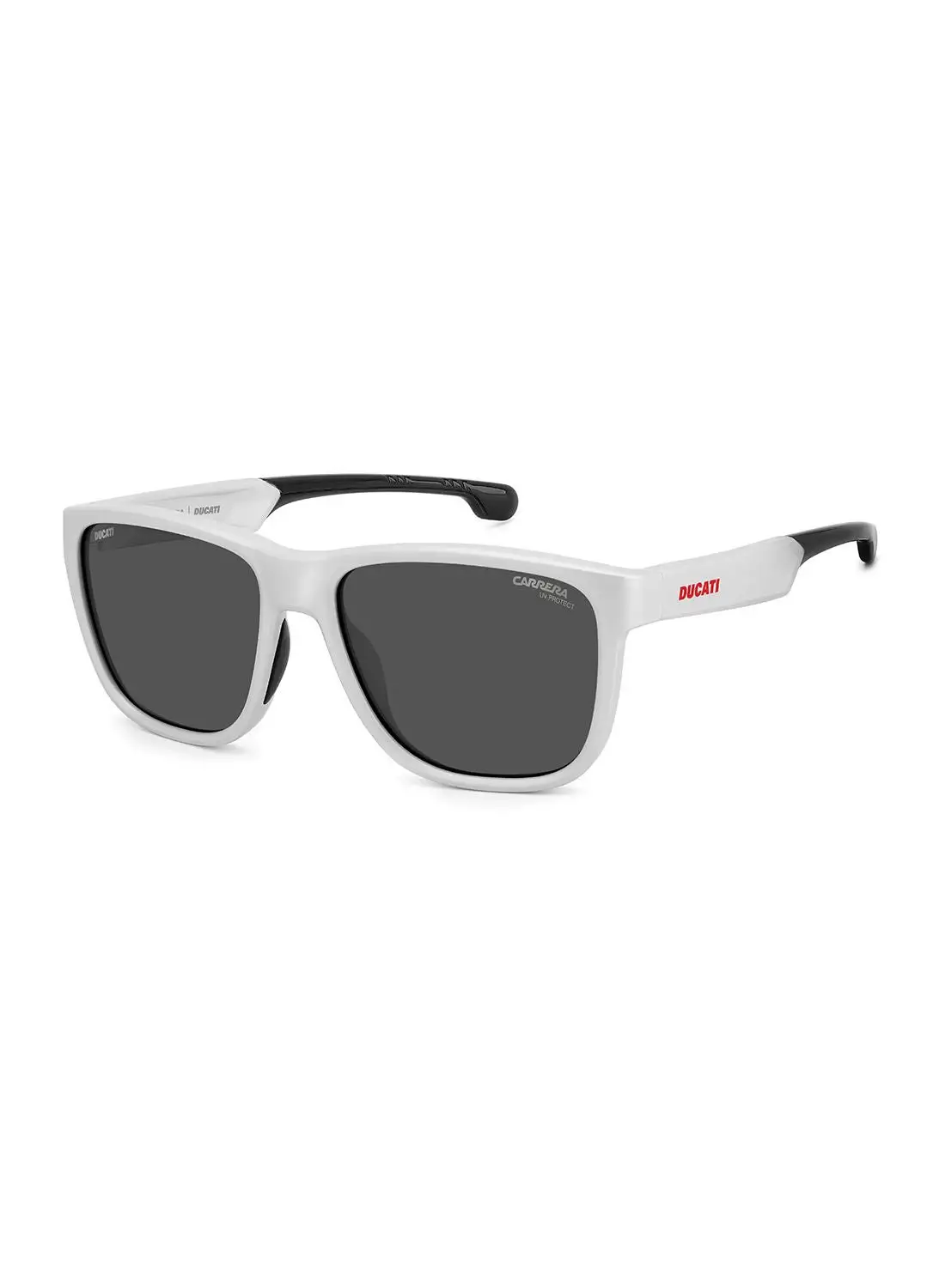 Carrera Men's UV Protection Square Sunglasses - Carduc 003/S Matte White 57 - Lens Size: 57 Mm