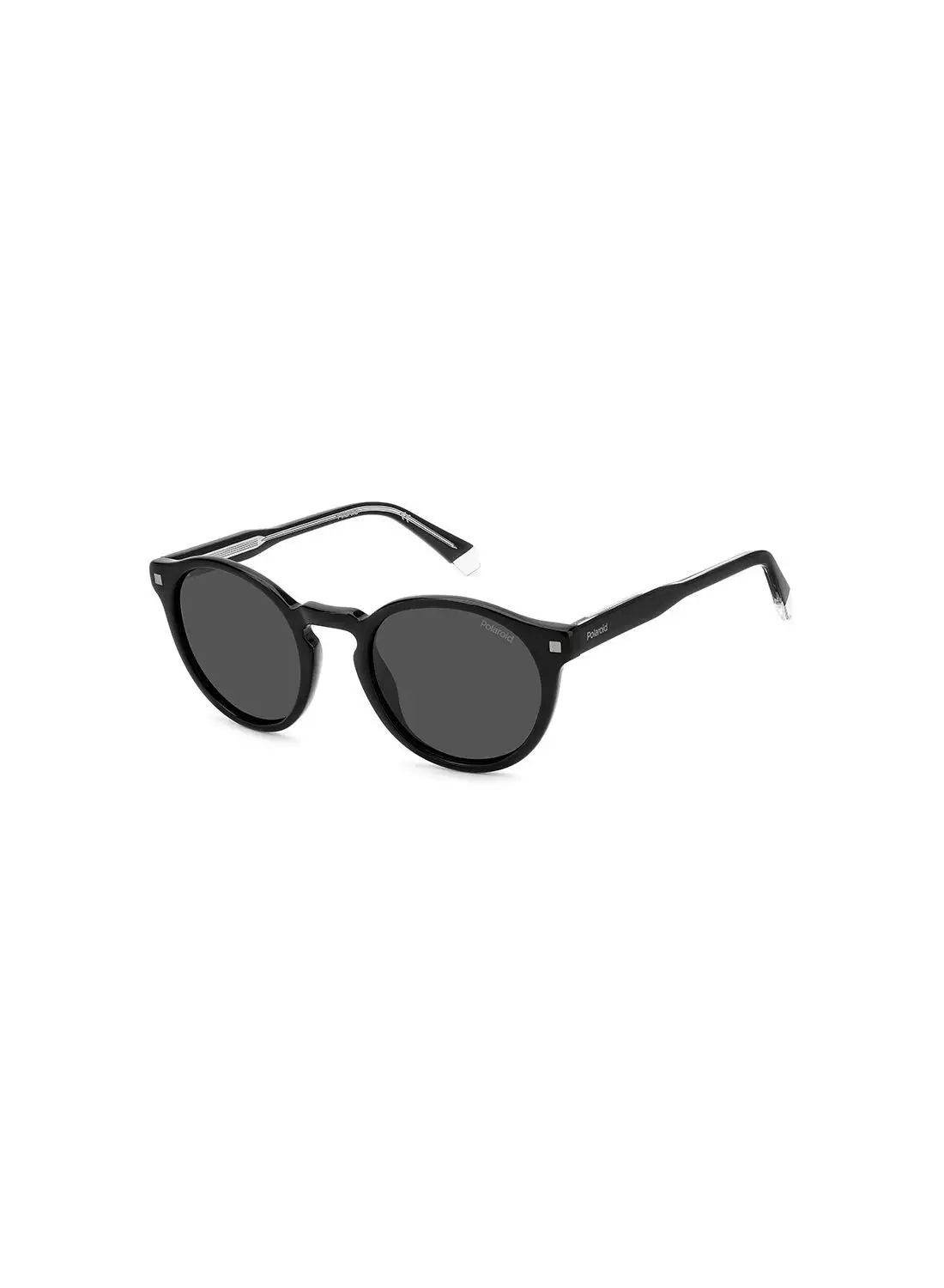 Polaroid Men's UV Protection Round Sunglasses - Pld 4150/S/X Black 50 - Lens Size: 50 Mm