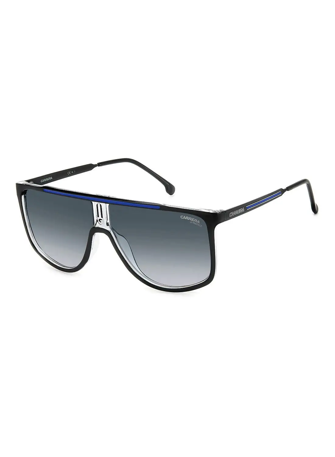 Carrera Men's UV Protection Navigator Sunglasses - Carrera 1056/S Black/Blue 61 - Lens Size: 61 Mm