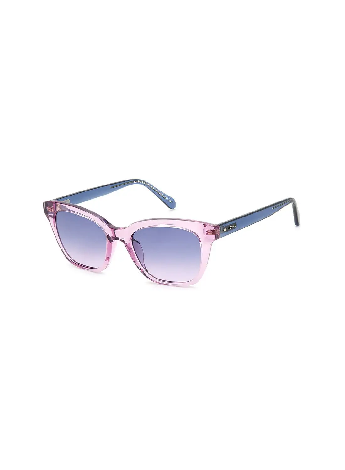 FOSSIL نظارة شمسية مربعة للنساء للحماية من الأشعة فوق البنفسجية - Fos 2126/G/S Lilac 51 - مقاس العدسة: 51 ملم