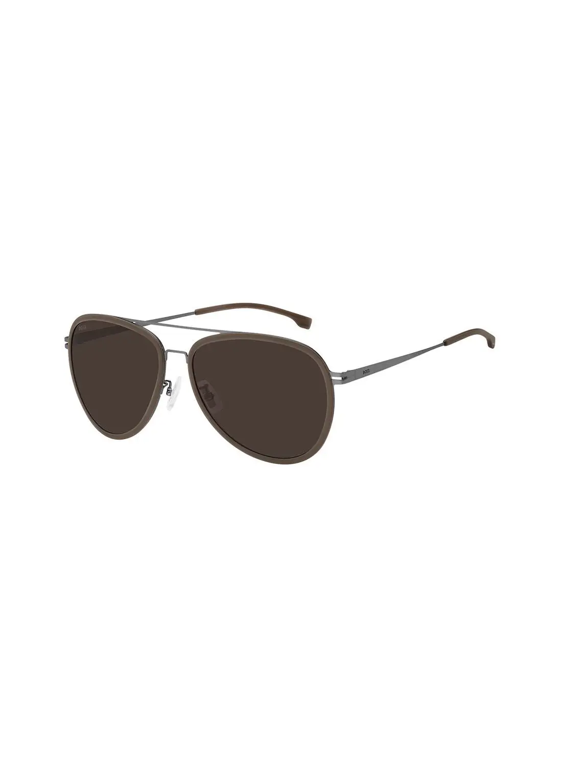 HUGO BOSS Men's UV Protection Pilot Sunglasses - Boss 1466/F/Sk Mtdk Ruth 61 - Lens Size: 61 Mm