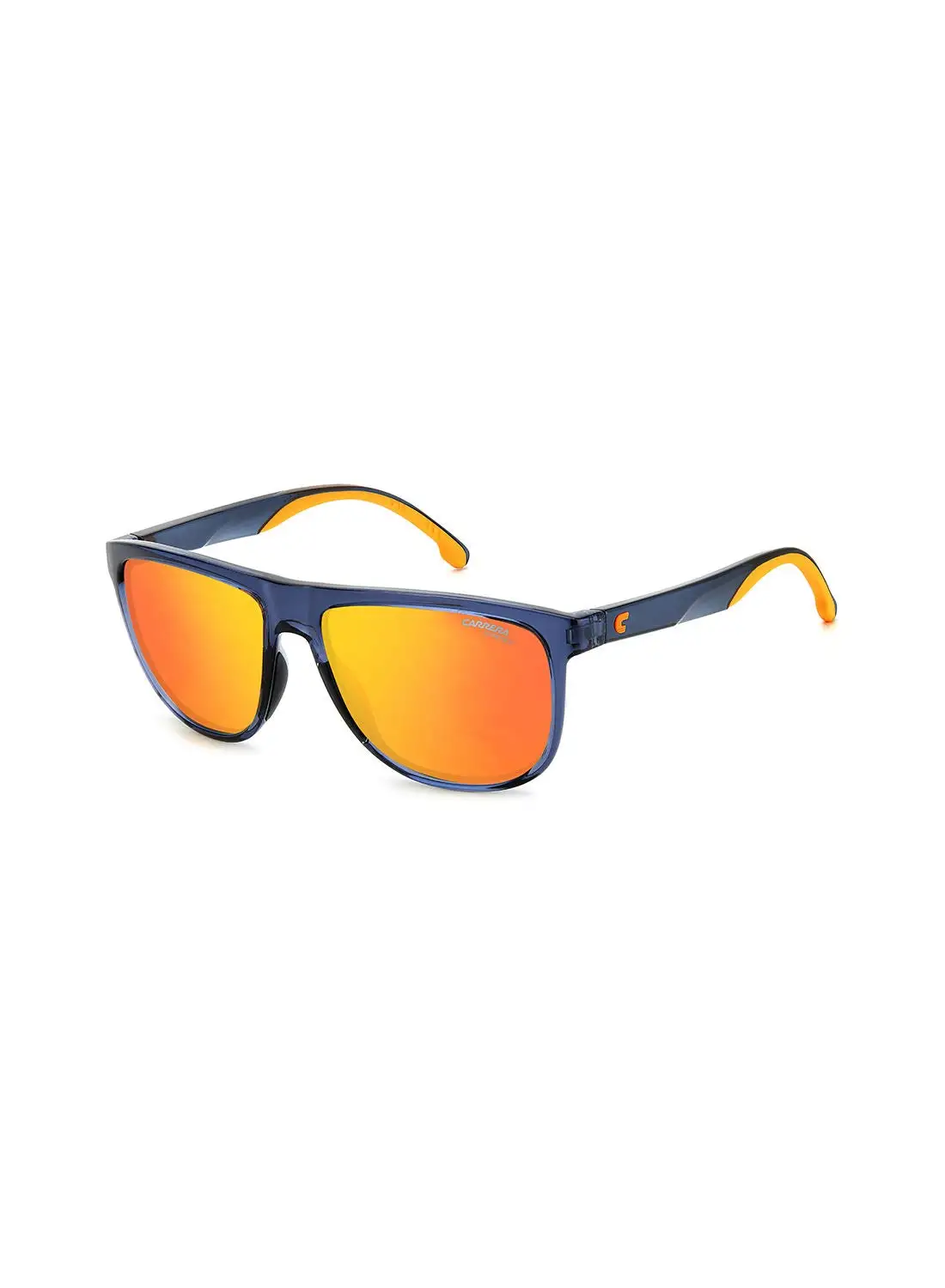 كاريرا نظارة شمسية للرجال للحماية من الأشعة فوق البنفسجية - Carrera 8059/S Blue/Orange 58 - مقاس العدسة: 58 ملم