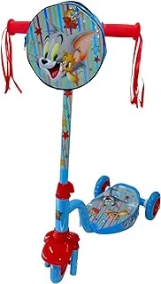 Mascube Tom and Jerry Three Wheels Scooter for Kids, Blue/Red