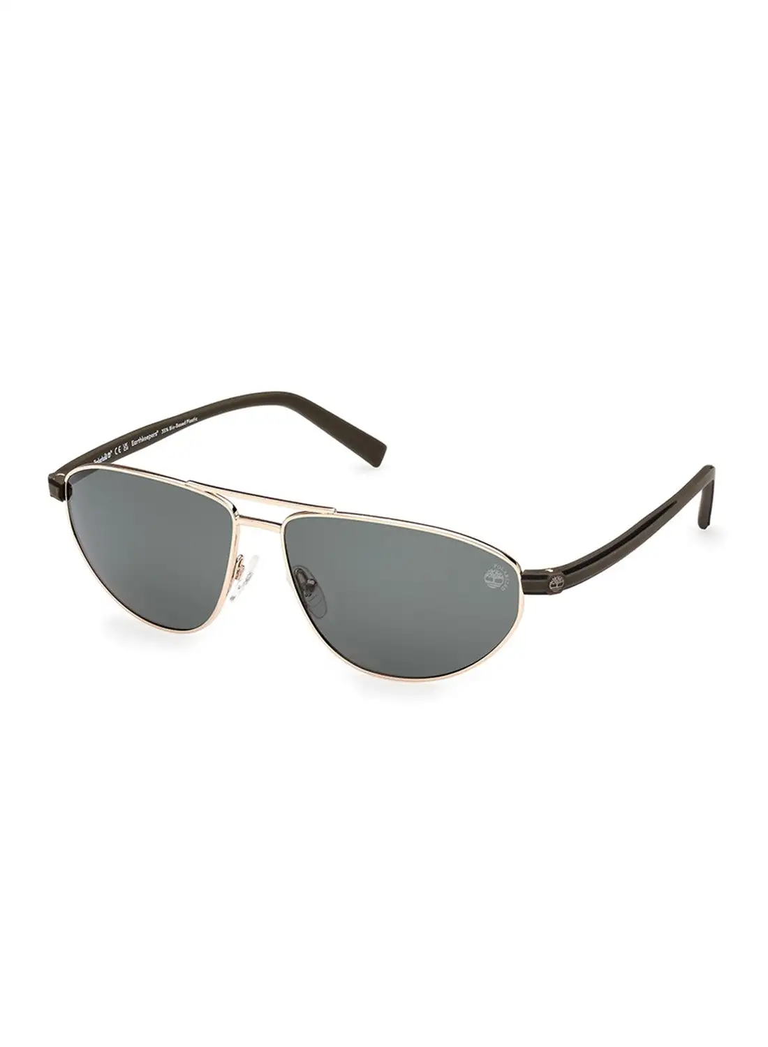 Timberland Men's Polarized Navigator Shape Sunglasses - TB932432R62 - Lens Size: 62 Mm