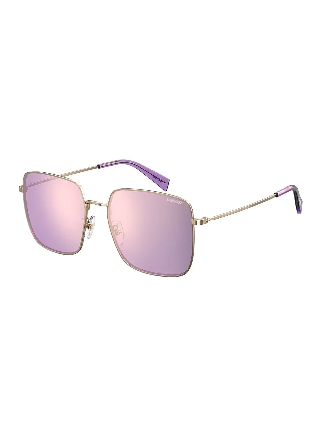 Levi's Women's UV Protection Square Sunglasses - Lv 1007/S Rose Gold 56 - Lens Size: 56 Mm