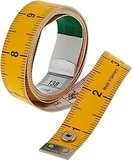 شريط قياس ناعم من سكاي تاتش للجسم بقياس 150 سم ، قماش الجسم خياطة قماش خياط قياسات حرفية منزلية مع إغلاق بزر خاطف ، وجهان