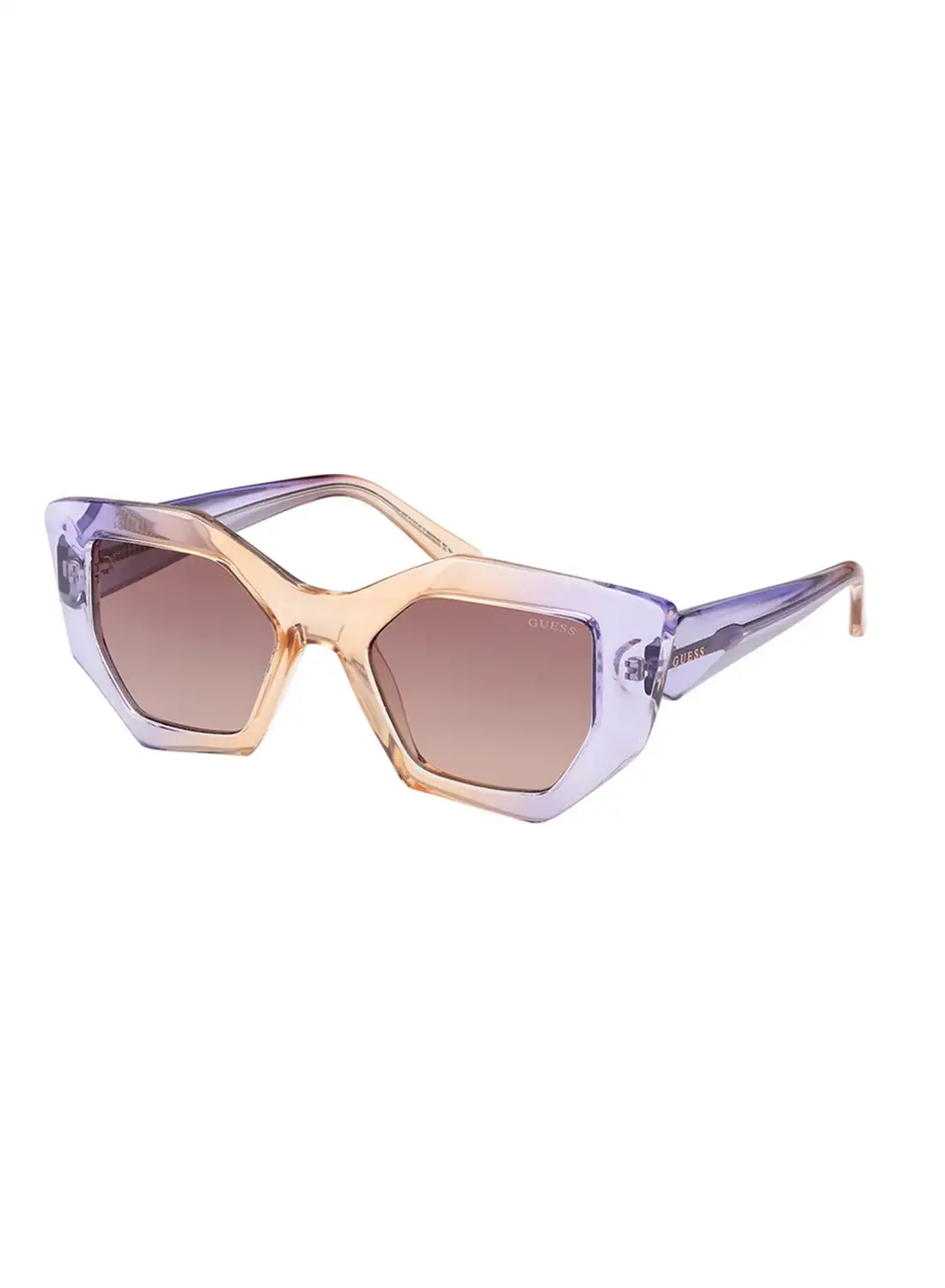 GUESS Women's UV Protection Asymmetrical Shape Sunglasses - GU789780F50 - Lens Size: 50 Mm