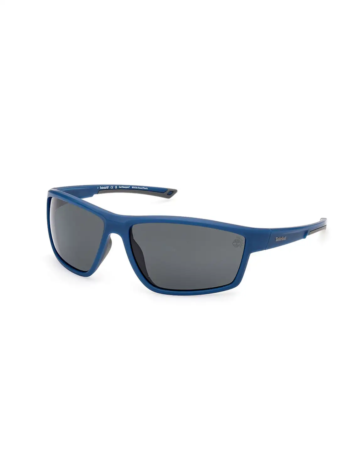 Timberland Men's Polarized Rectangular Shape Sunglasses - TB928791D65 - Lens Size: 65 Mm