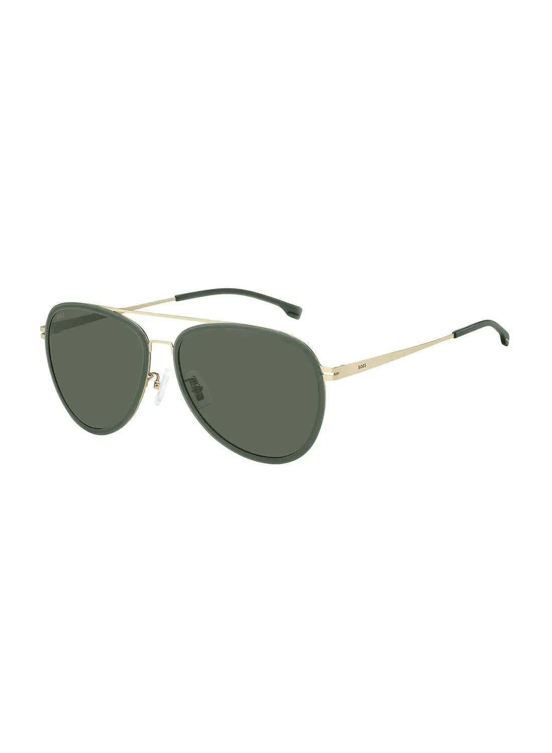 HUGO BOSS Men's UV Protection Pilot Sunglasses - Boss 1466/F/Sk Mt Gd 61 - Lens Size: 61 Mm
