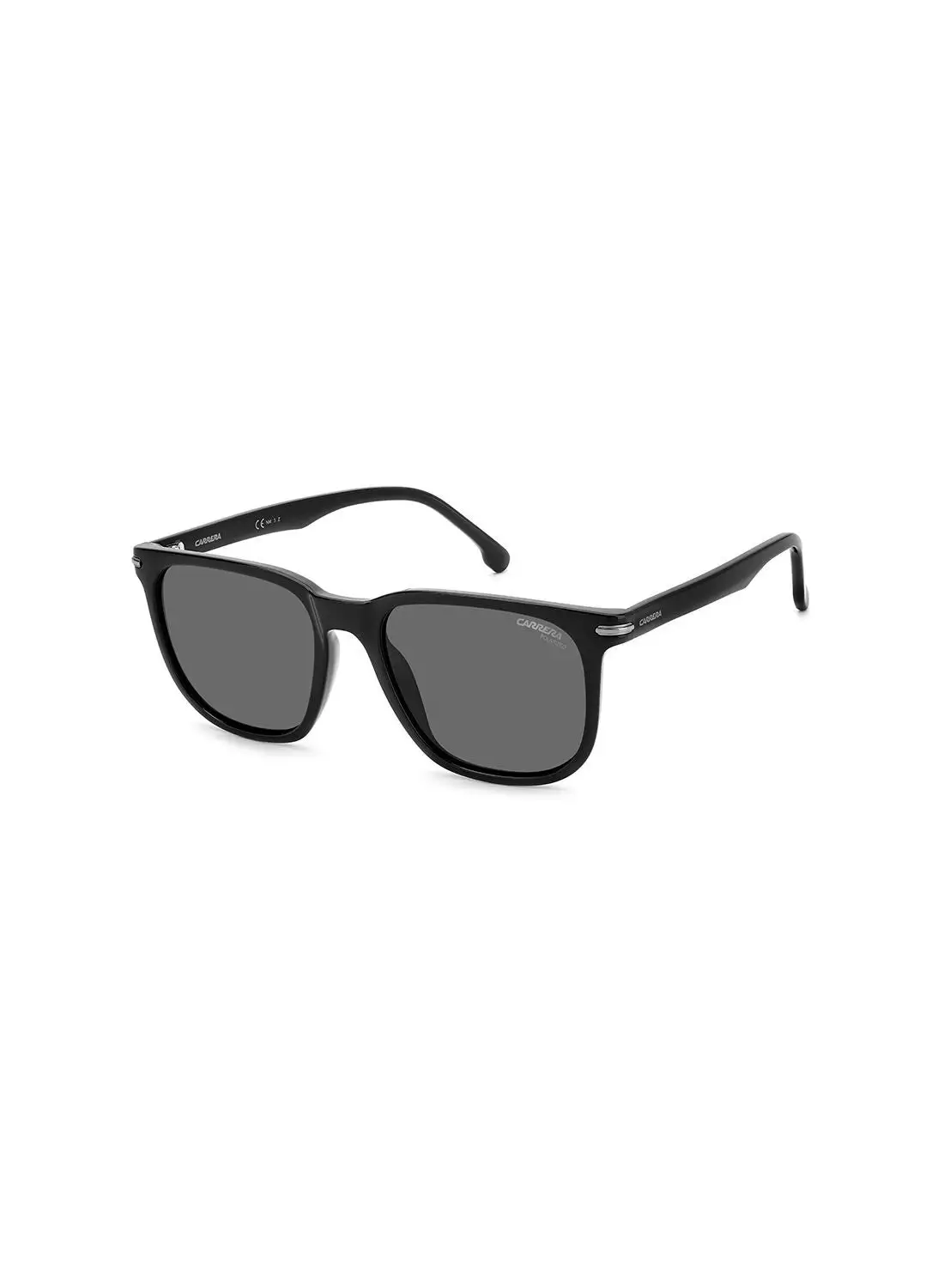 نظارة شمسية مربعة للحماية من الأشعة فوق البنفسجية للجنسين من كاريرا - Carrera 300/S أسود/رمادي 54 - مقاس العدسة: 54 ملم