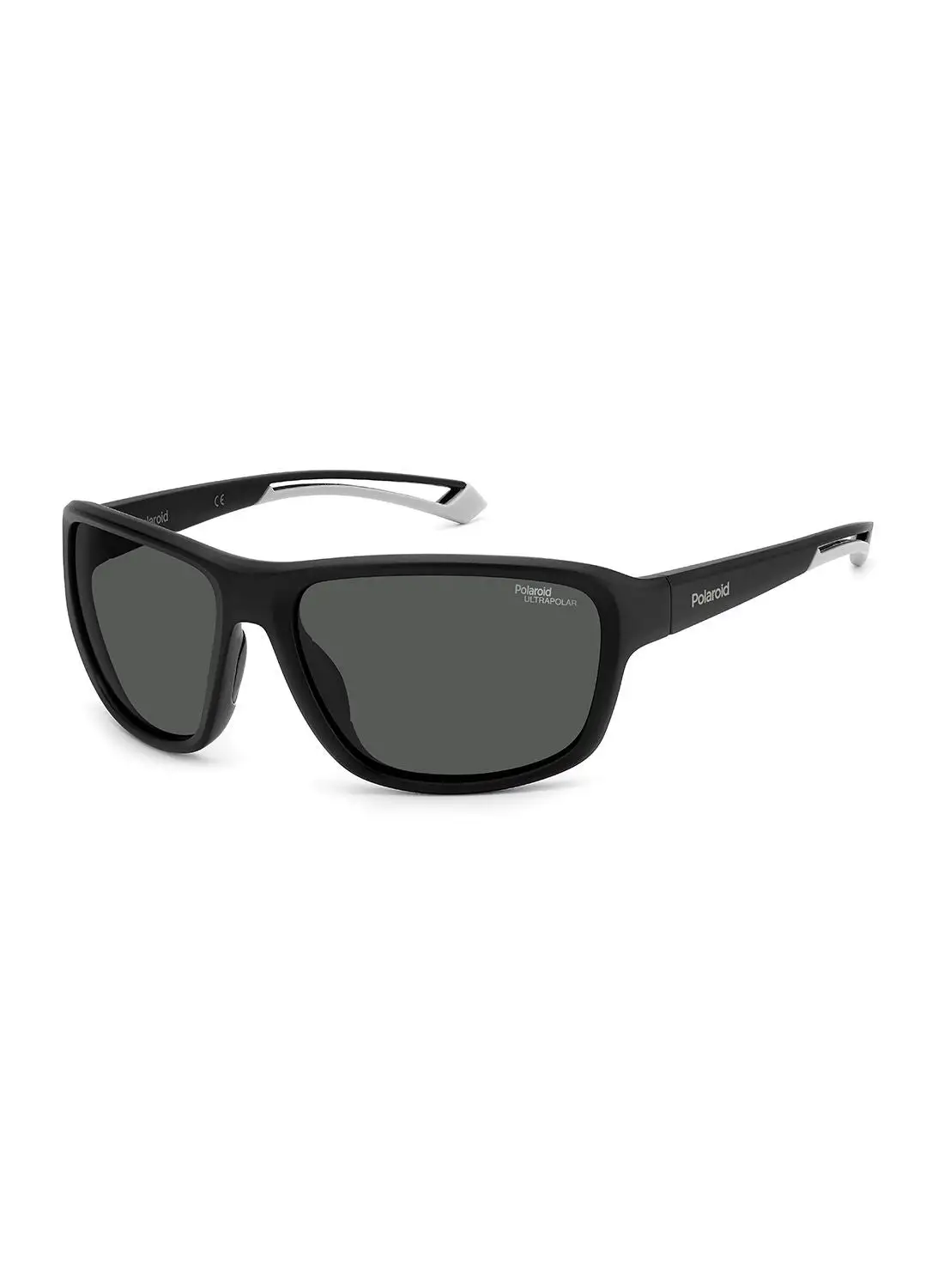 بولارويد نظارة شمسية مستطيلة للحماية من الأشعة فوق البنفسجية للجنسين - Pld 7049/S Mtt Black 62 - مقاس العدسة: 62 ملم