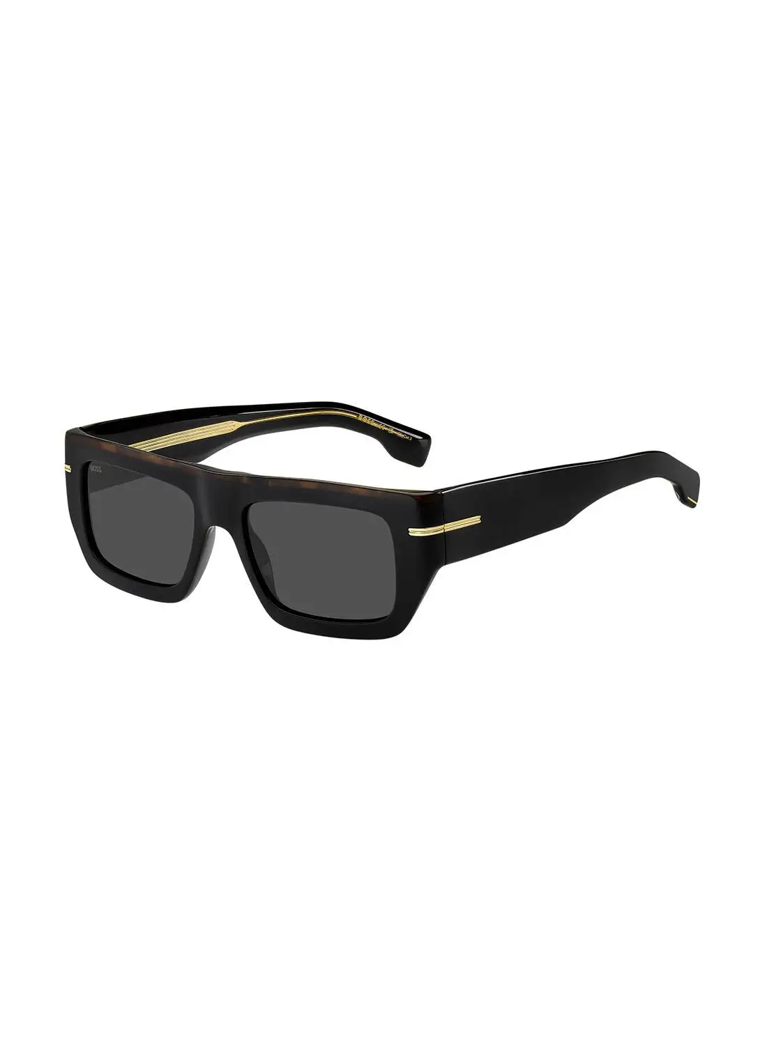 هيوغو بوس نظارة شمسية للرجال للحماية من الأشعة فوق البنفسجية - Boss 1502/S Blk Havan 54 - مقاس العدسة: 54 ملم