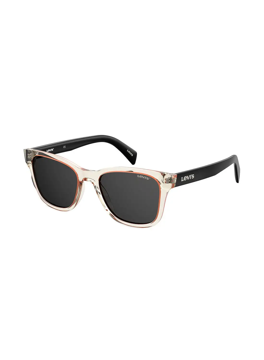 Levi's Unisex UV Protection Square Sunglasses - Lv 1002/S Transparent 53 - Lens Size: 53 Mm