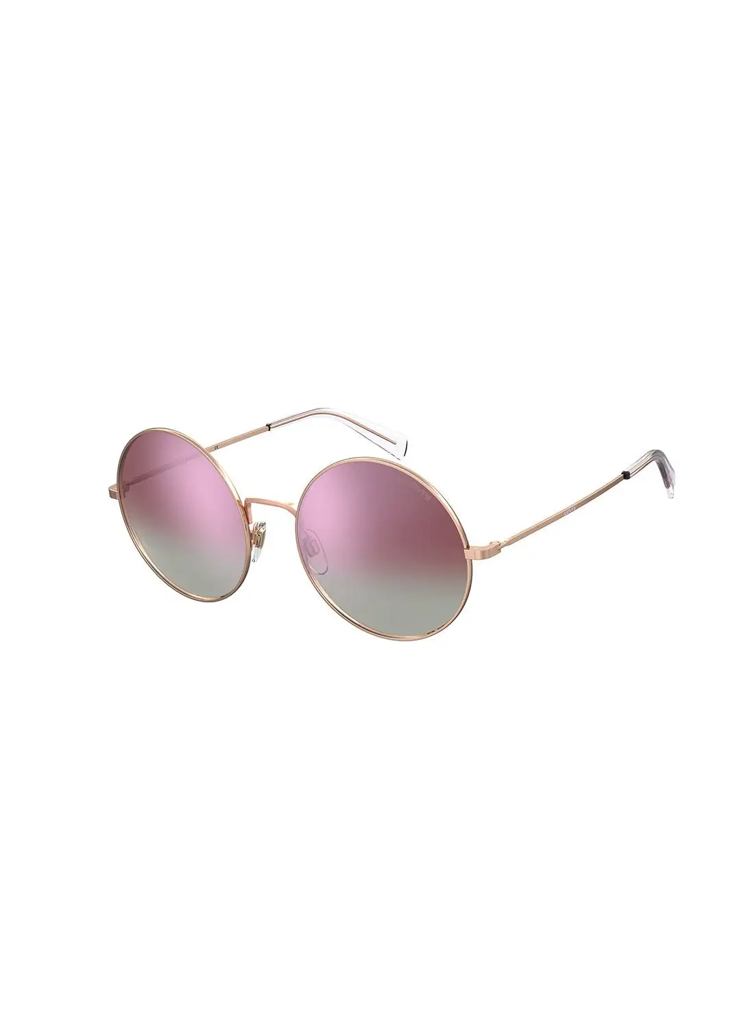 Levi's Women's UV Protection Round Sunglasses - Lv 1011/S Gold Copp 55 - Lens Size: 55 Mm