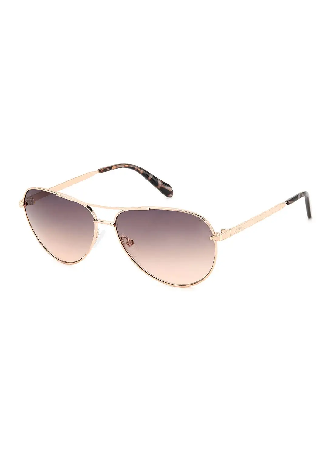 FOSSIL Women's UV Protection Pilot Sunglasses - Fos 3141/G/S Red Gold 59 - Lens Size: 59 Mm