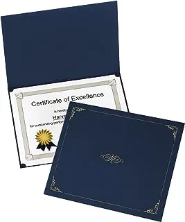 Oxford Certificate Holders, Dark Blue, Letter Size, 5 per Box (29900235BGD)