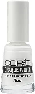 كوبيك ماركر دهان بأساس مائي غير شفاف مع فرشاة ، 7 مل ، أبيض (Copqbrsh)