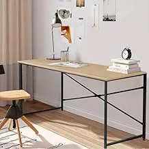 Office Desk Modern Style 100 cm Beige