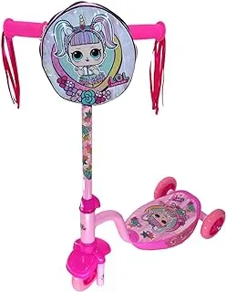 Mascube L.O.L Three Wheels Scooter for Kids, Pink