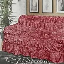 Arabesque Sofa Cover, Two Seaters, Burgundy