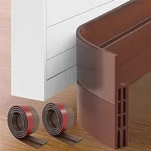 SKY-TOUCH 2 Pack Door Seal Strip Door Draft Stopper, Self Adhesive Soundproof Door Sweep Weather Stripping, Doors Draft Excluder for Blocking Bugs, Air, Dust (1 Meter*2pcs)