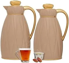 Alsaif Gallery Gilded Brown Icel Thermos Set 2-Piece