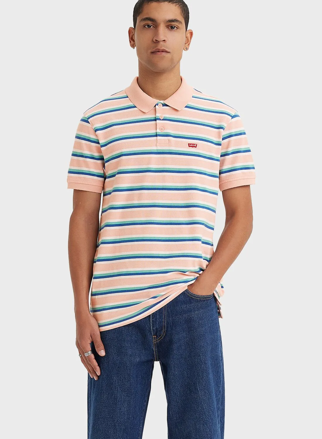 Levi's Essential Striped Polo T-Shirt