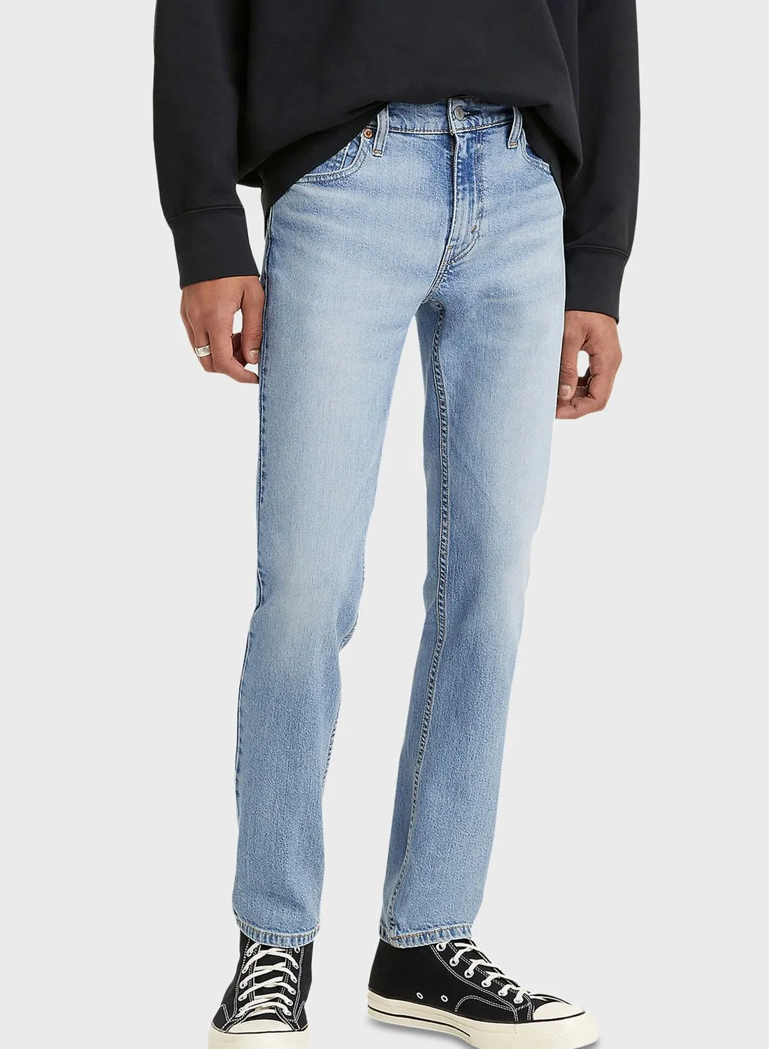Levi's Light Wash Straight Fit Jeans