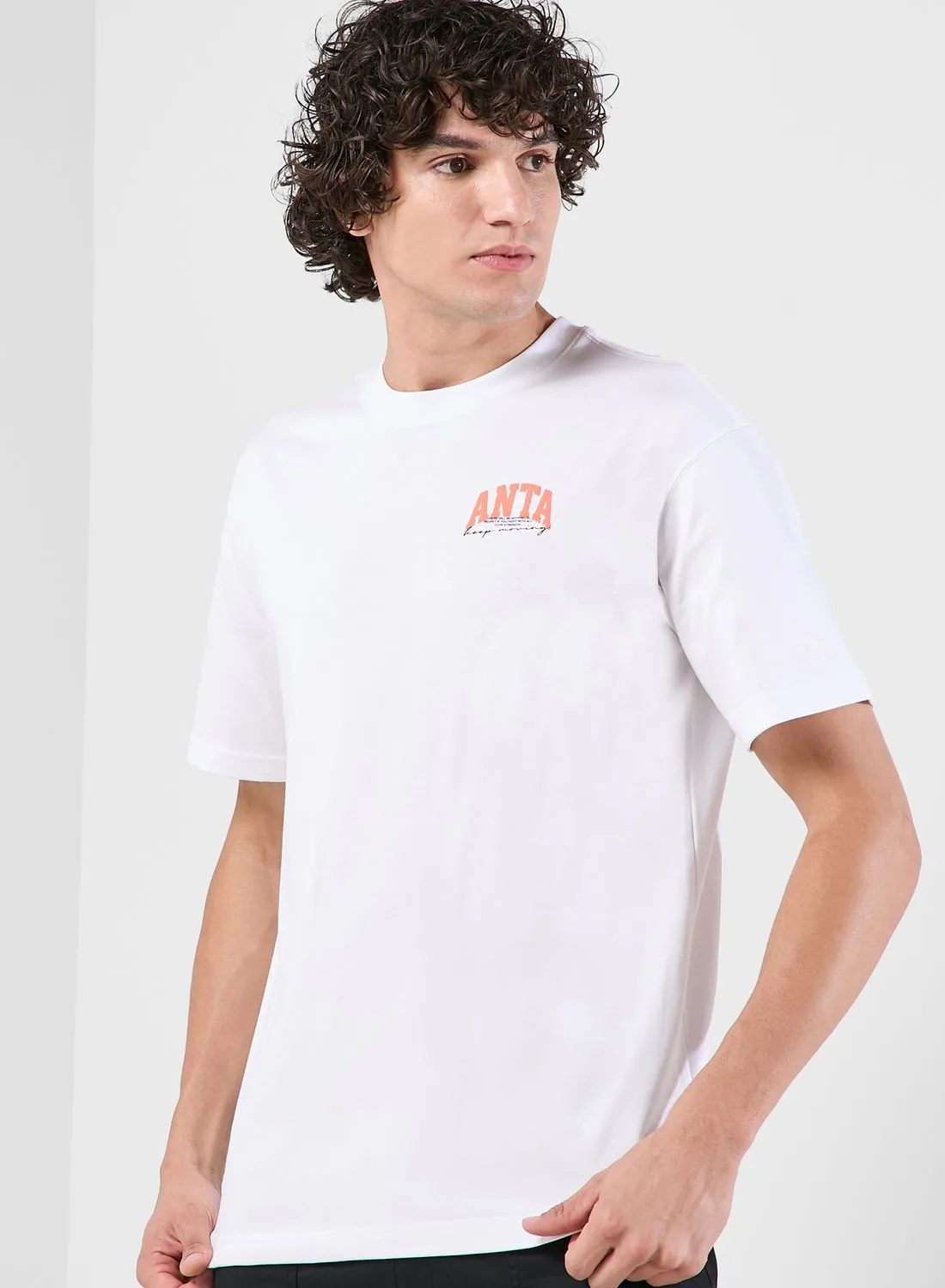 ANTA Smiley Printed T-Shirt
