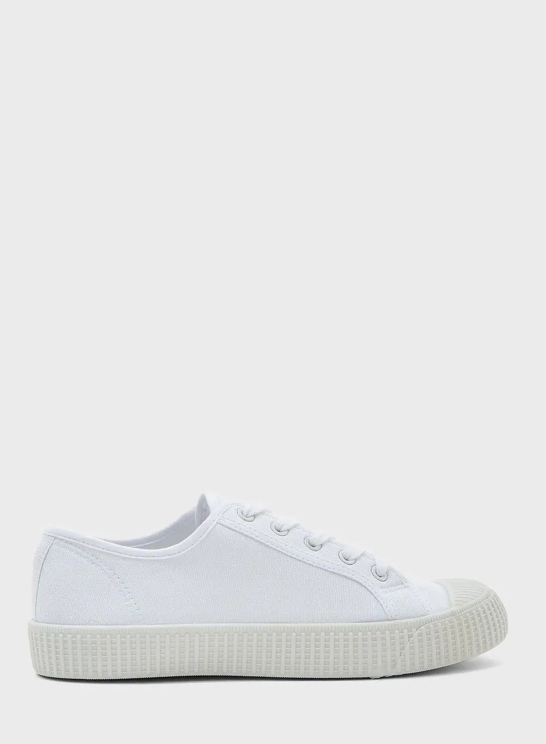 NEW LOOK Morello Wide Fit Canvas Low Top Sneakers