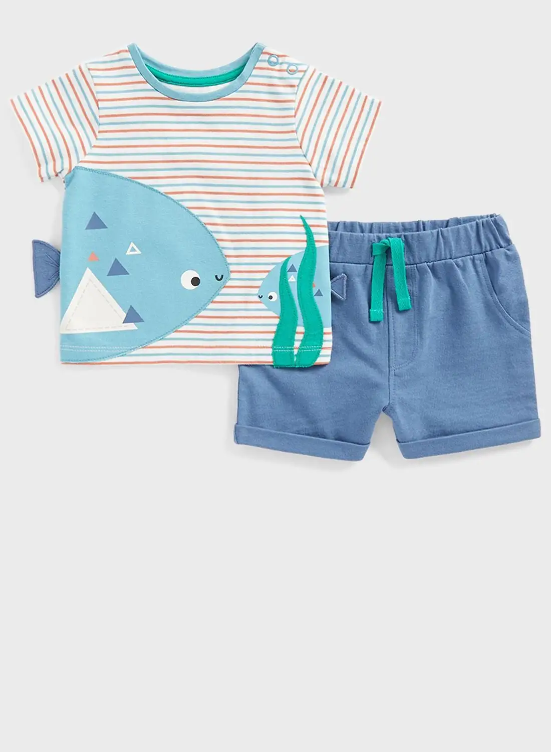 mothercare Infant Printed T-Shirt & Shorts Set