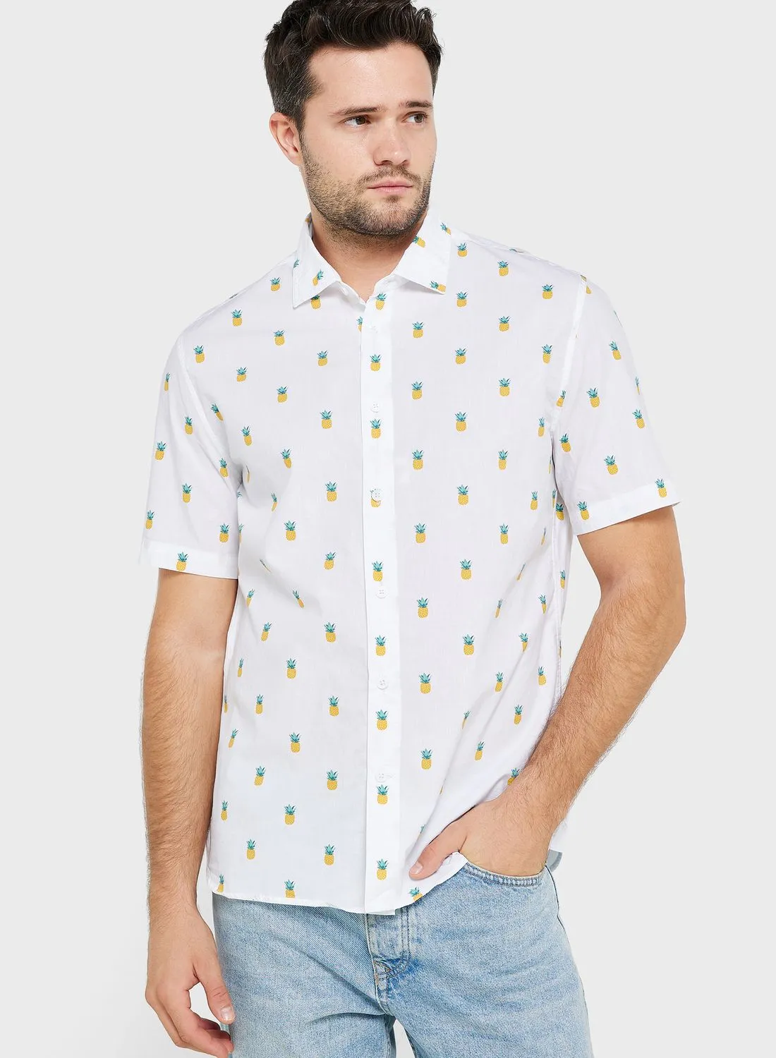 Mango Man Micro Regular Fit Shirt