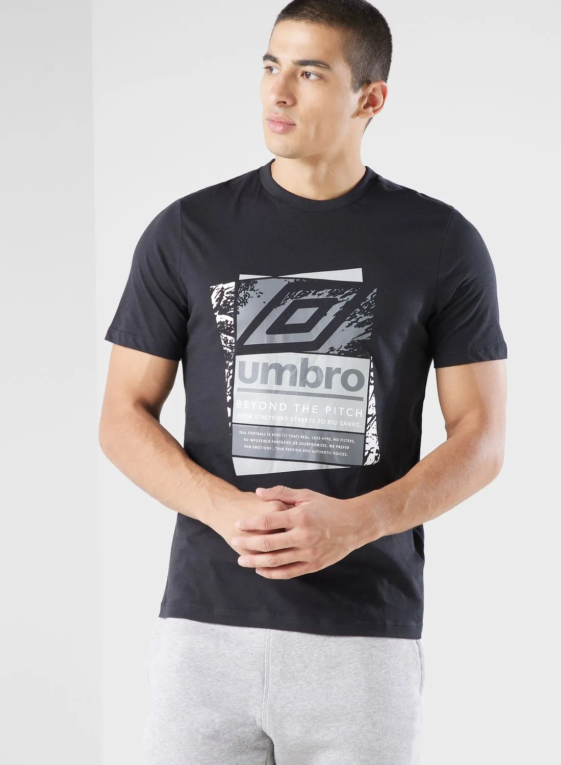 umbro Layered Box Logo Graphic T-Shirt