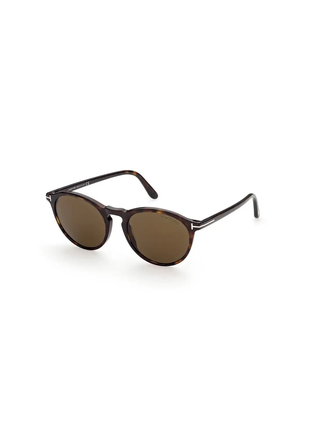 TOM FORD Men's UV Protection Round Sunglasses - FT090452J50 - Lens Size: 50 Mm