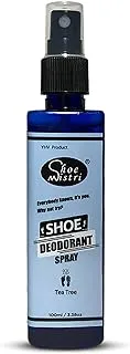 Shoe Mistri Foot and Shoe Deodorant Spray with Essential Oils(Lemon and Green Tea Oil), Keeps Odour Causing Bacteria Away | Shoe Odour Eliminator (100ML)