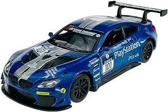 MSZ – BMW M6 GT3 - Blue | Die-Cast Replica, Ultimate Collector's Item, Racing Cars | Toy Vehicles, Metal Toy Car Model - Pull Back Collection | Size - 1:32, For Kids 3+