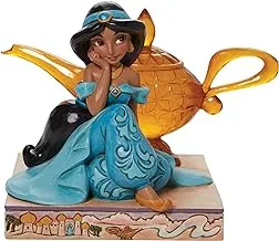 Enesco Jim Shore Disney Traditions علاء الدين ياسمين مع تمثال مصباح جيني، 5.25 بوصة، متعدد الألوان