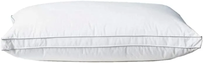 Luxury Brocade Bremen Hotel Pillows 2-Piece Set, Queen Size, White