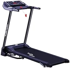 HEALTH CARRIER 1.75HP Brushless Motor Treadmill For Gym and Home Use|Air Cyliner Folding|Max Speed 12km/h|Large Running Surface|Heart Rate|Bluetooth MP3 & Speakers|Max User Weight 110KG - HC-T502M