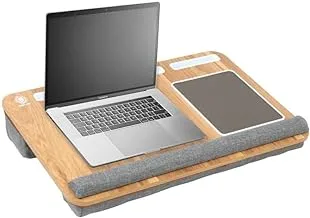 Green Lion Portable Lap Desk with Carry Strap (Dual Cushions) - Gray