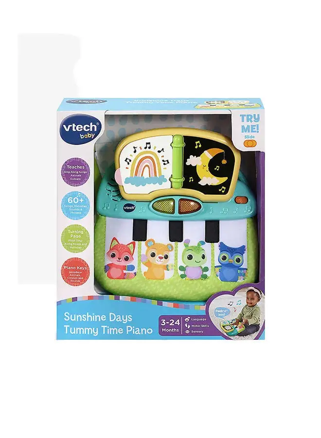 vtech Sunshine Days Tummy Time Piano, Baby, Interactive And Developmental Toy With Sounds And Music, Suitable For Ages 3 Months+