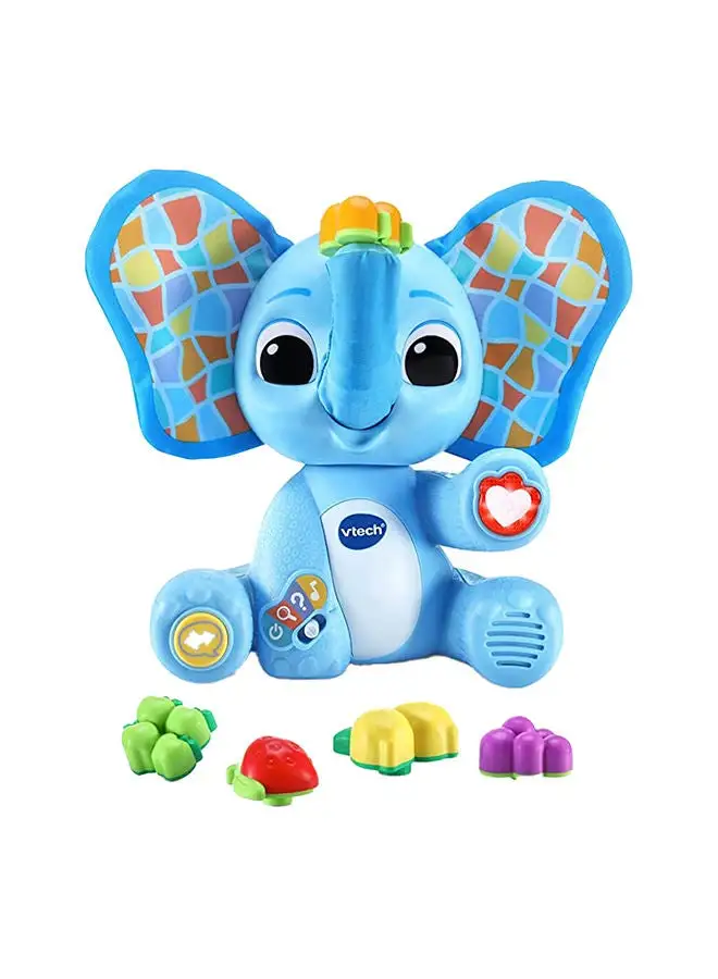 vtech Smellephant |Elephant With Magical Trunk And Peek-A-Boo Flapping Ears, Interactive And Developmental Toy, Blue - 3 Months+