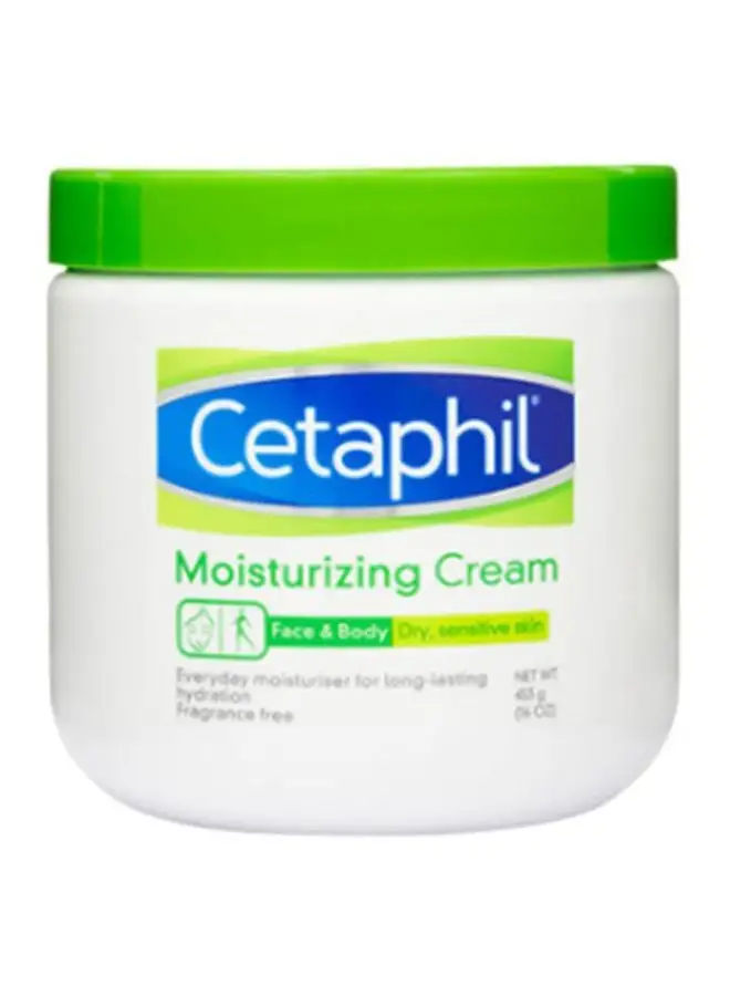 Cetaphil Moisturizing Cream for Dry/Sensitive Skin, Fragrance Free 16 oz White 453grams