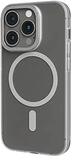 Levelo متوافق مع حافظة MagSafe Glory غير اللامعة خفيفة الوزن/مضادة للسقوط/أنيقة/حماية من الصدمات/حافة مقاومة للصدمات متوافقة مع iPhone 14 Pro 6.1 بوصة (فضي شفاف غير لامع)