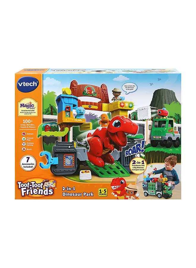 vtech Toot-Toot Friends 2-In-1 Dinosaur Park, Interactive Toy With Lights, Sounds And Music Toys