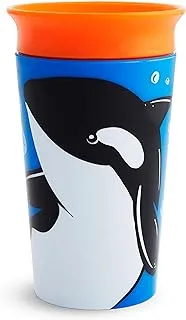 Munchkin Miracle 360 WildLove Sippy Cup, 9 Oz, Orca, 1 Pack